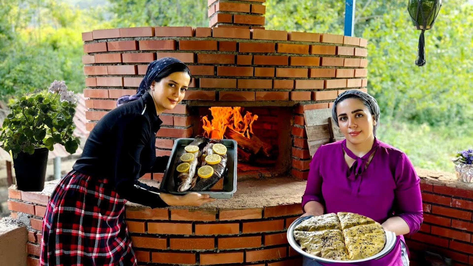 تکمیل ساخت کوره و پخت ماهی و ن...