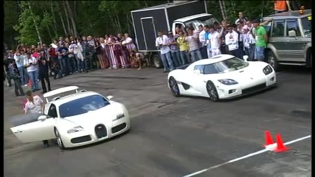 مسابقه درگ بین بوگاتی ویرون و...