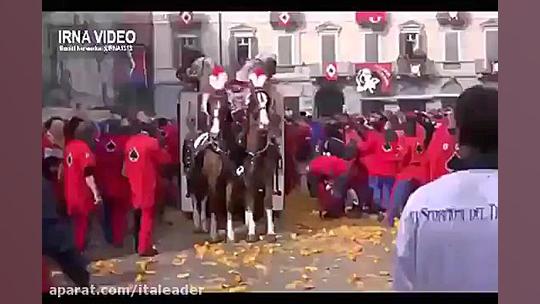 جنگ پرتقال در تورین ایتالیا