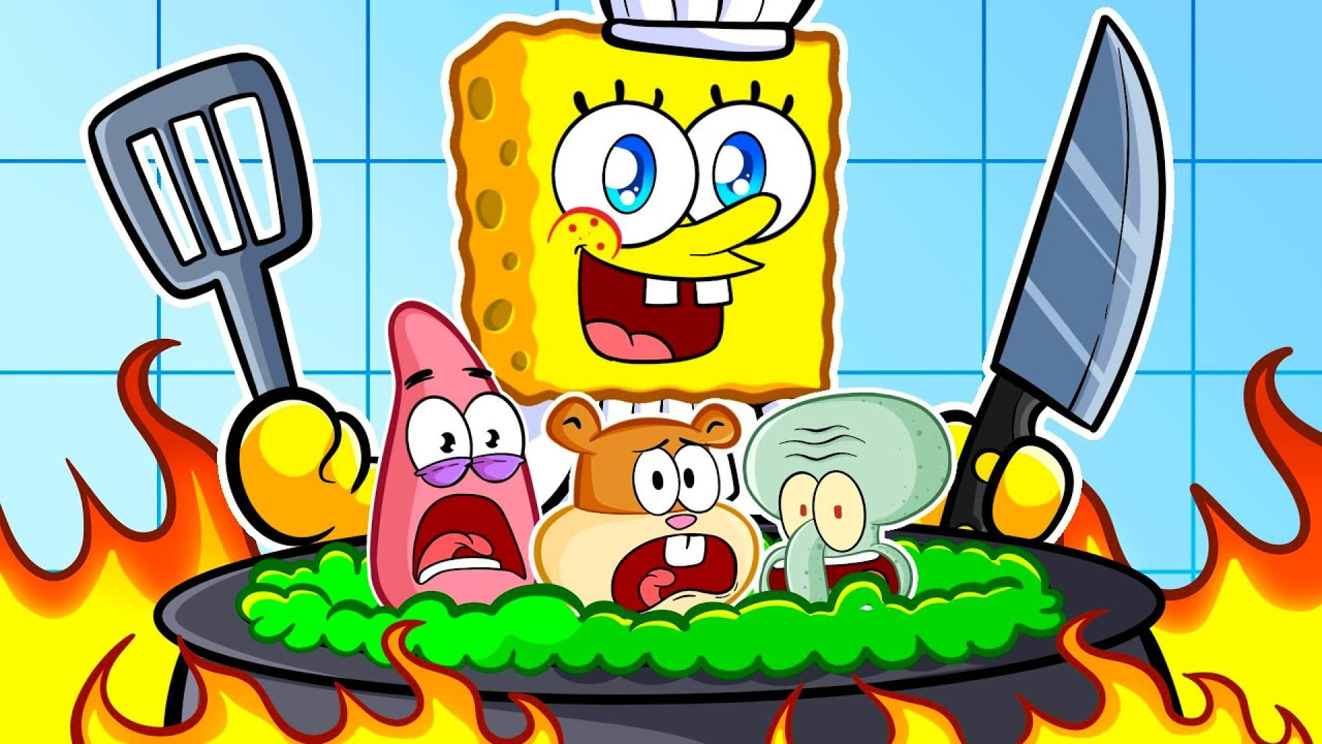 دوستی باب اسفنجی با اختاپوس! ا...