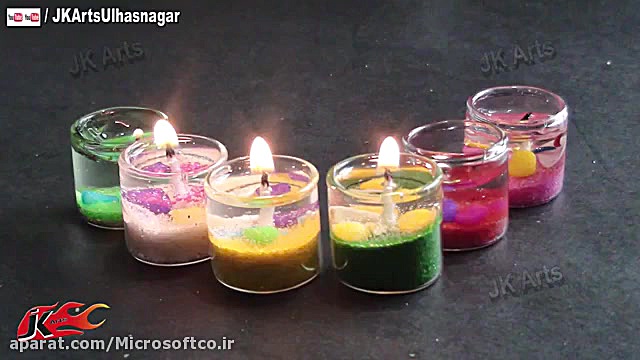 آموزش شمع سازی  ساخت شمع ژله ا...