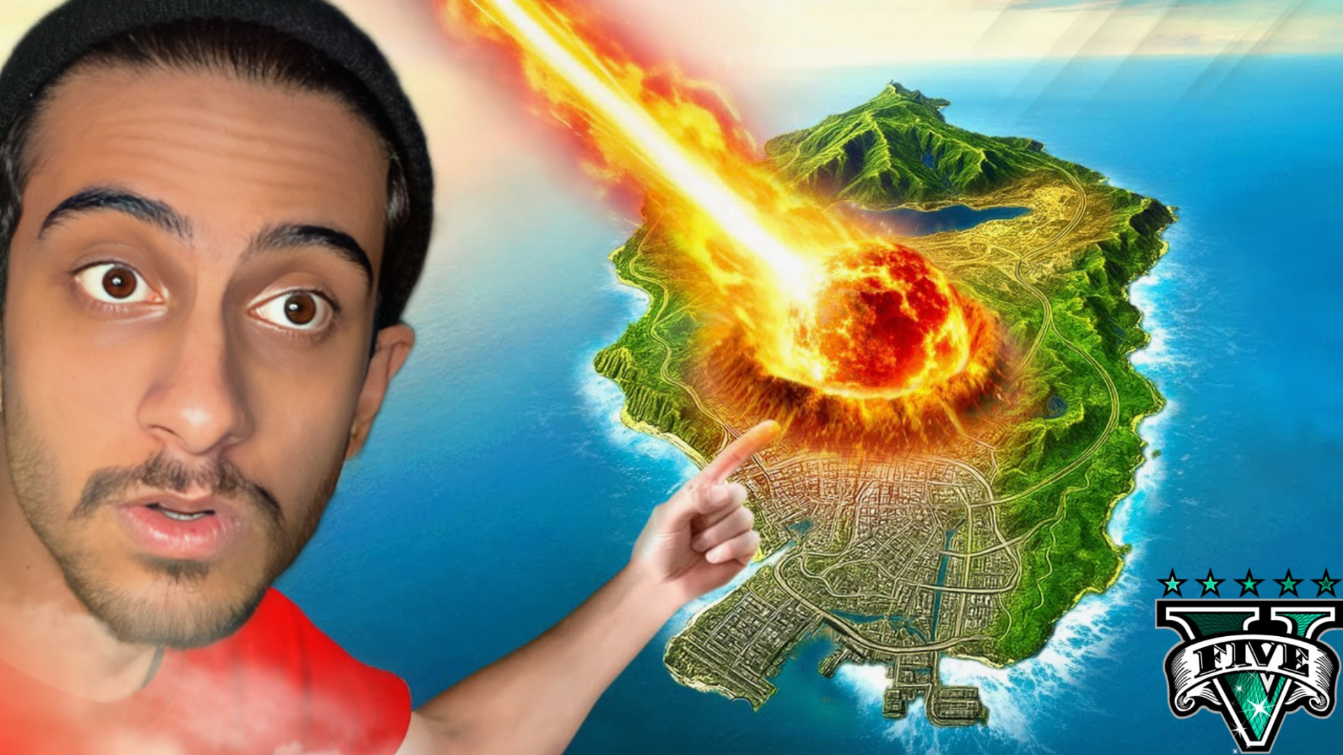 سقوط شهاب سنگ در شهر جی تی ای...