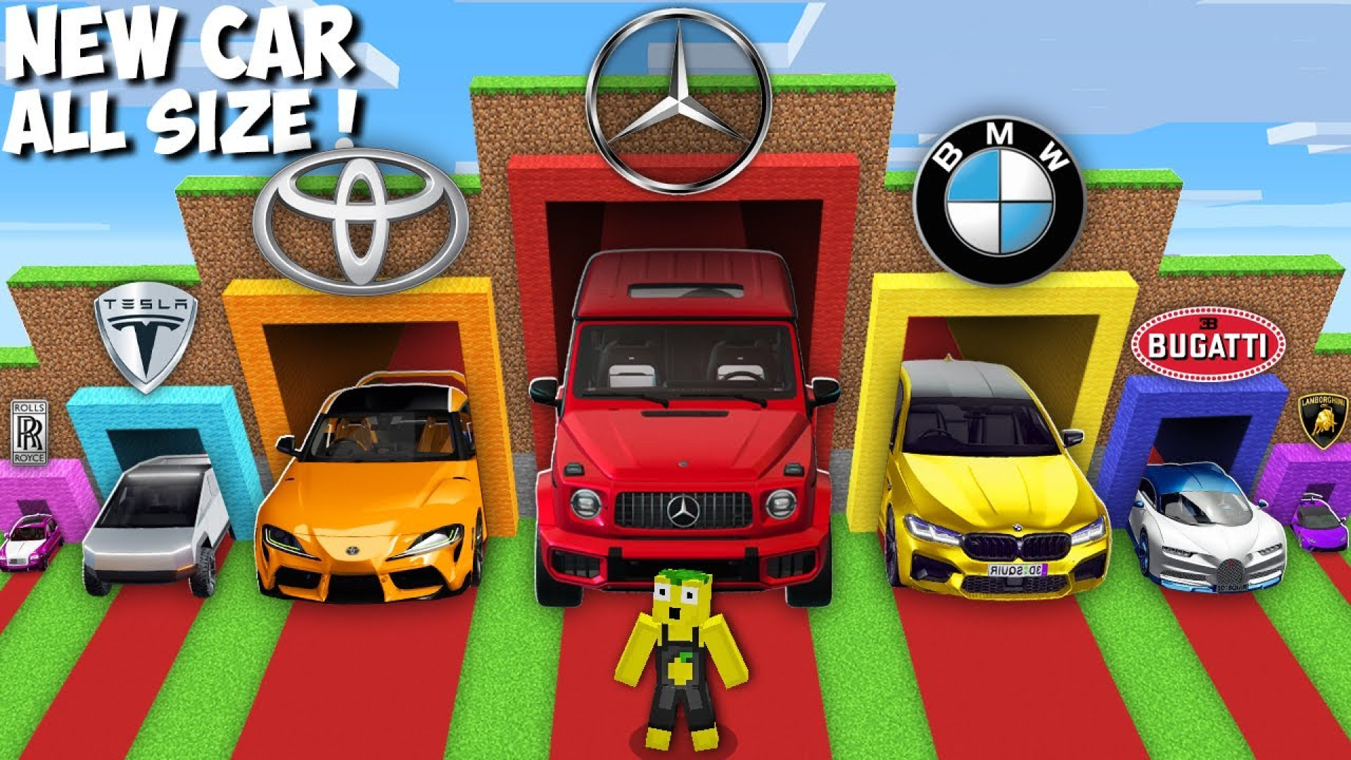 ماینکرفت لیمو ماشین بنز شاسی |...