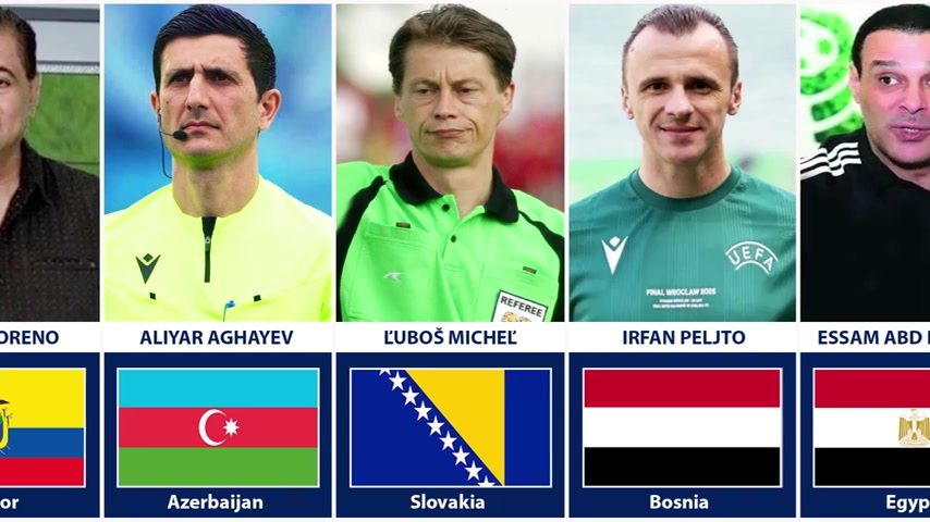 داوران مشهور فوتبال از کشورهای...