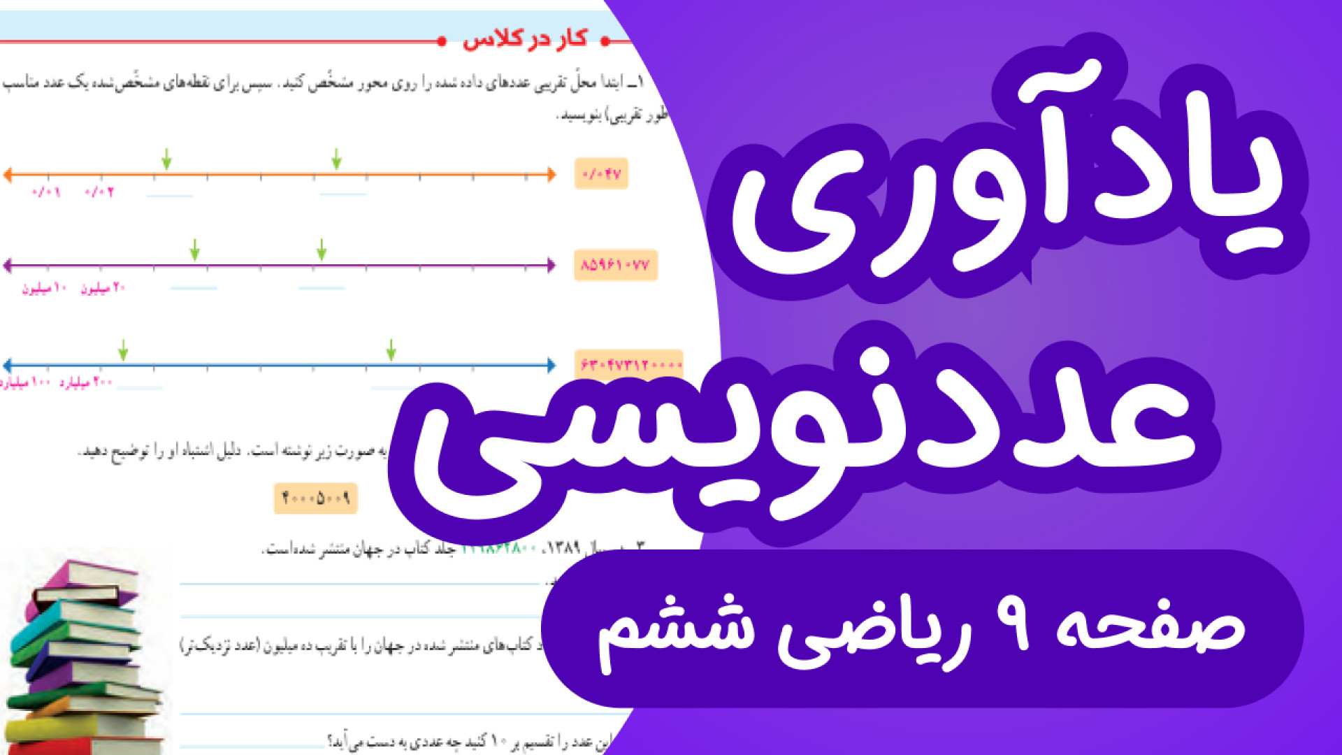 ریاضی ششم ابتدایی صفحه 9، یادآ...