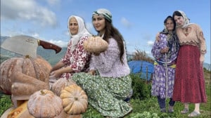 پخت نان کدو و برنج کدو در عشای...