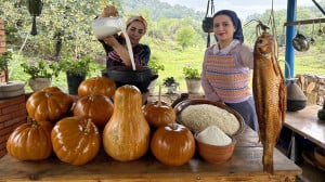 غذای پاییزی و شمالی بورانی پلو...