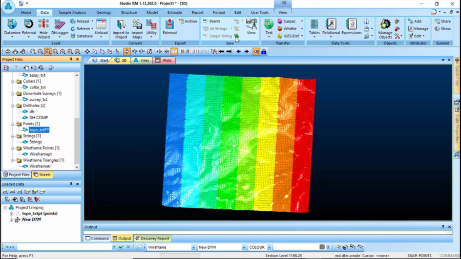 Datamine Studio Em آموزش تخمین ذخیره با نرم افزار دیتاماین (2) DataMine Studio RM