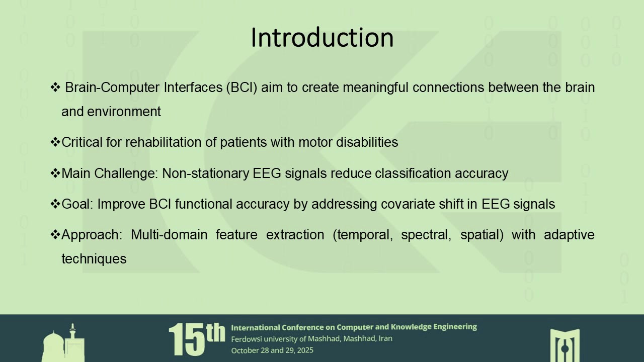 Enhancing EEG-based BCI Performances