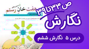 نگارش ششم ابتدایی درس پنجم صفح...