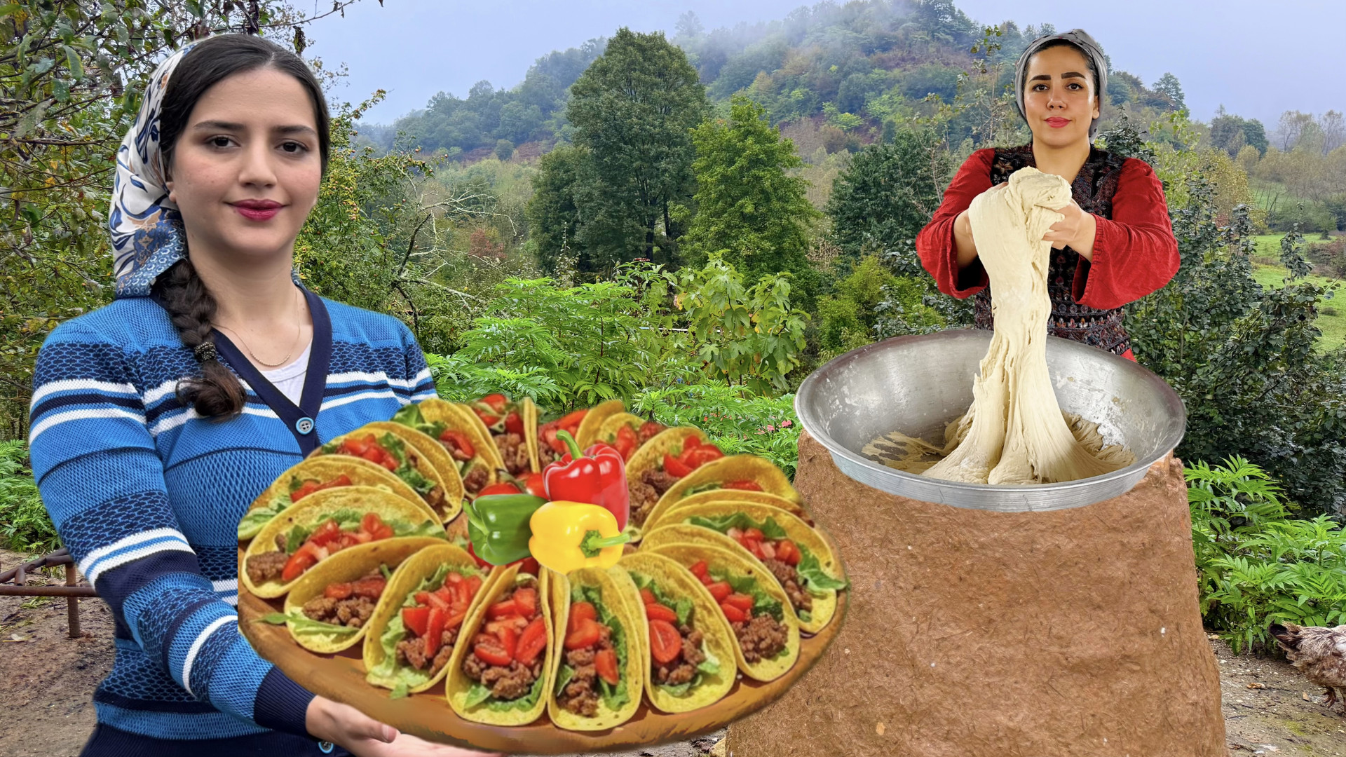 پخت تاکو لذیذ و خوشمزه