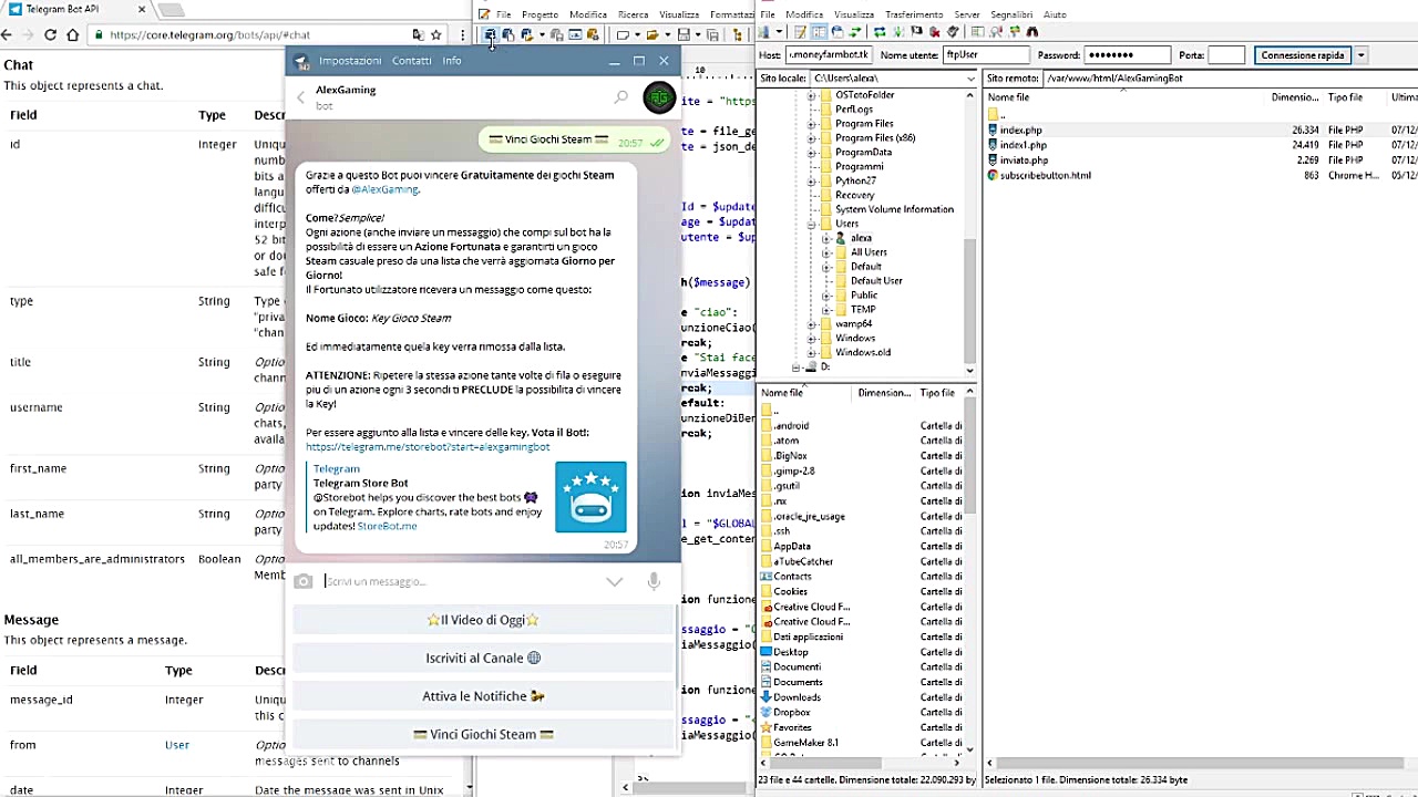 Programmare un Bot di Telegram...