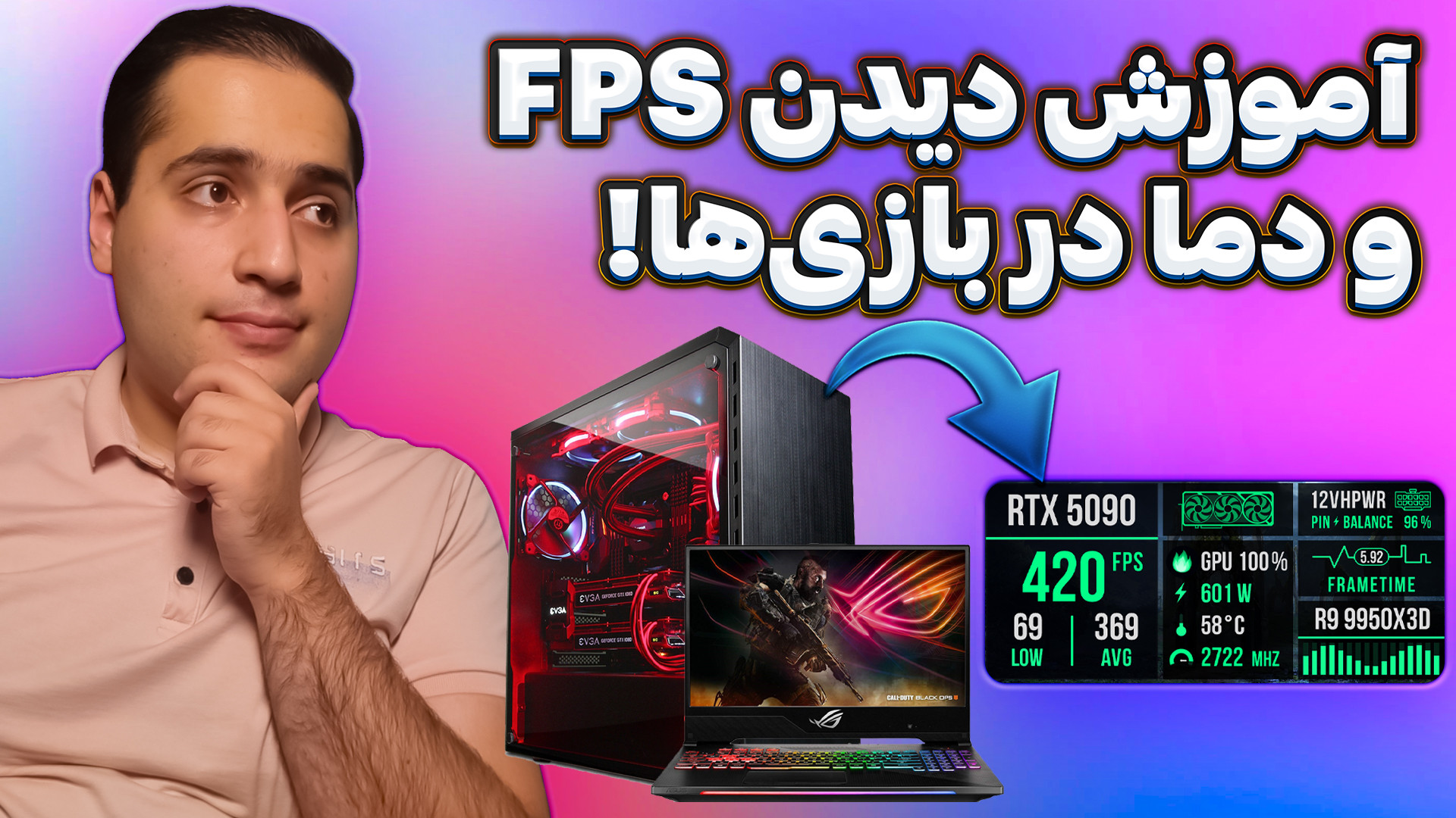 چطور FPS و دمای سیستم رو در با...