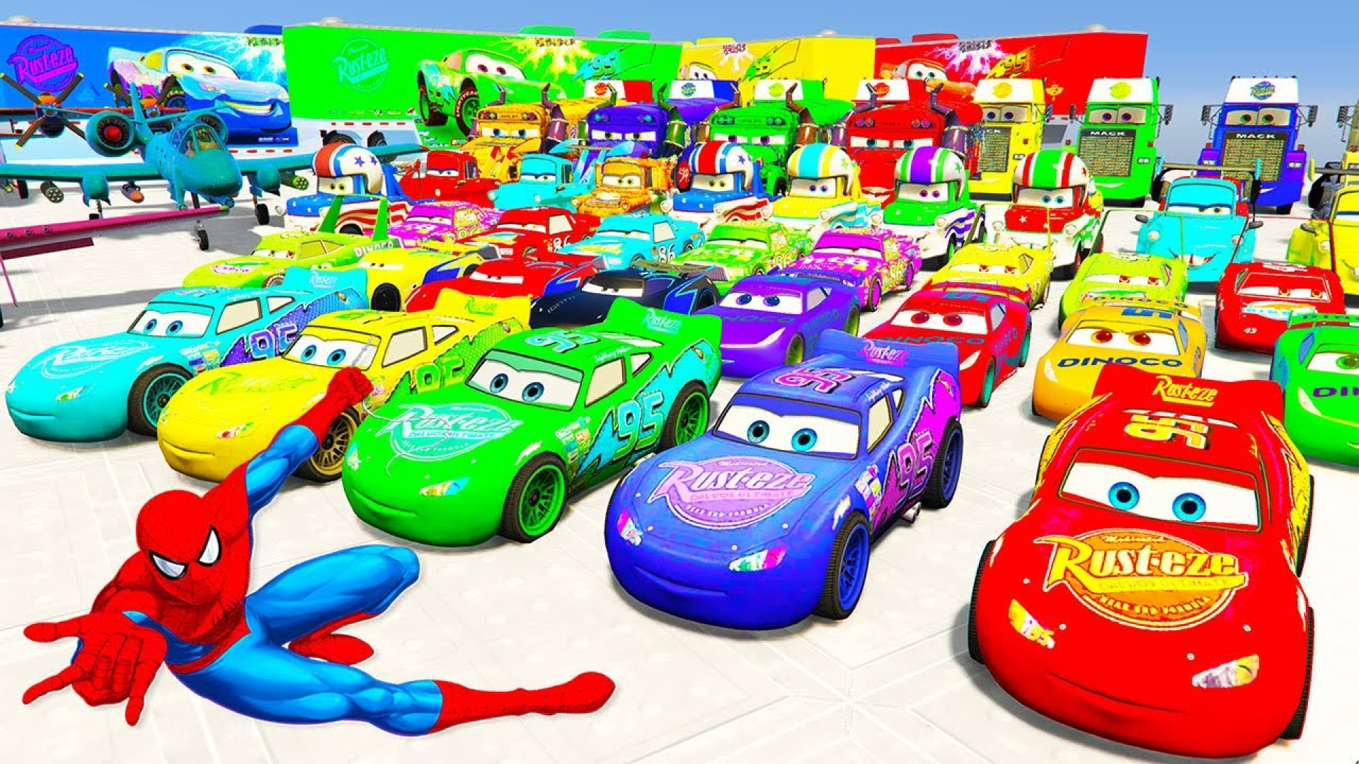 کارتون رنگی ماشین‌ ها ؛ آموزش...