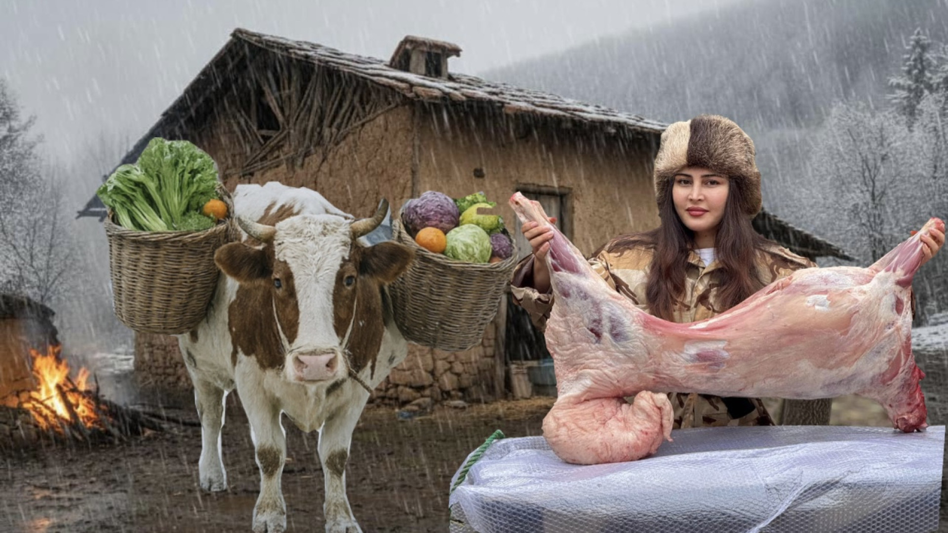 زندگی روستایی قورمه اصیل تهیه...