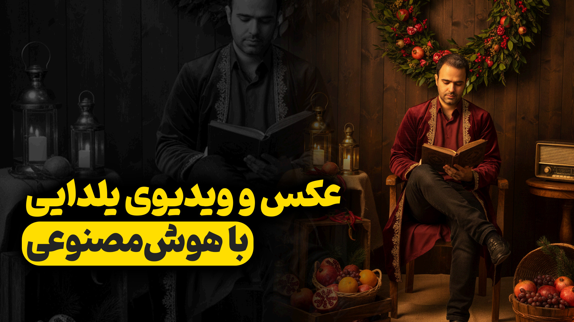 عکس و ویدیوی یلدایی با هوش مصن...