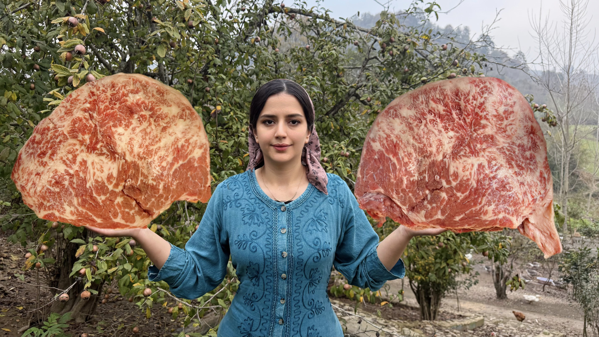 پخت کوهان گاو دفن شده زیر پلو