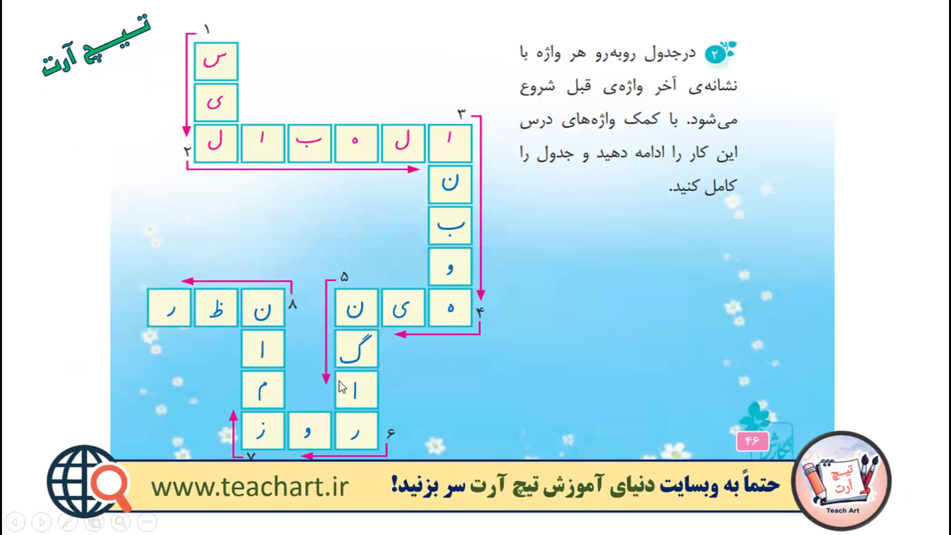 صفحه 46 و 47 و 48 نگارش فارسی...