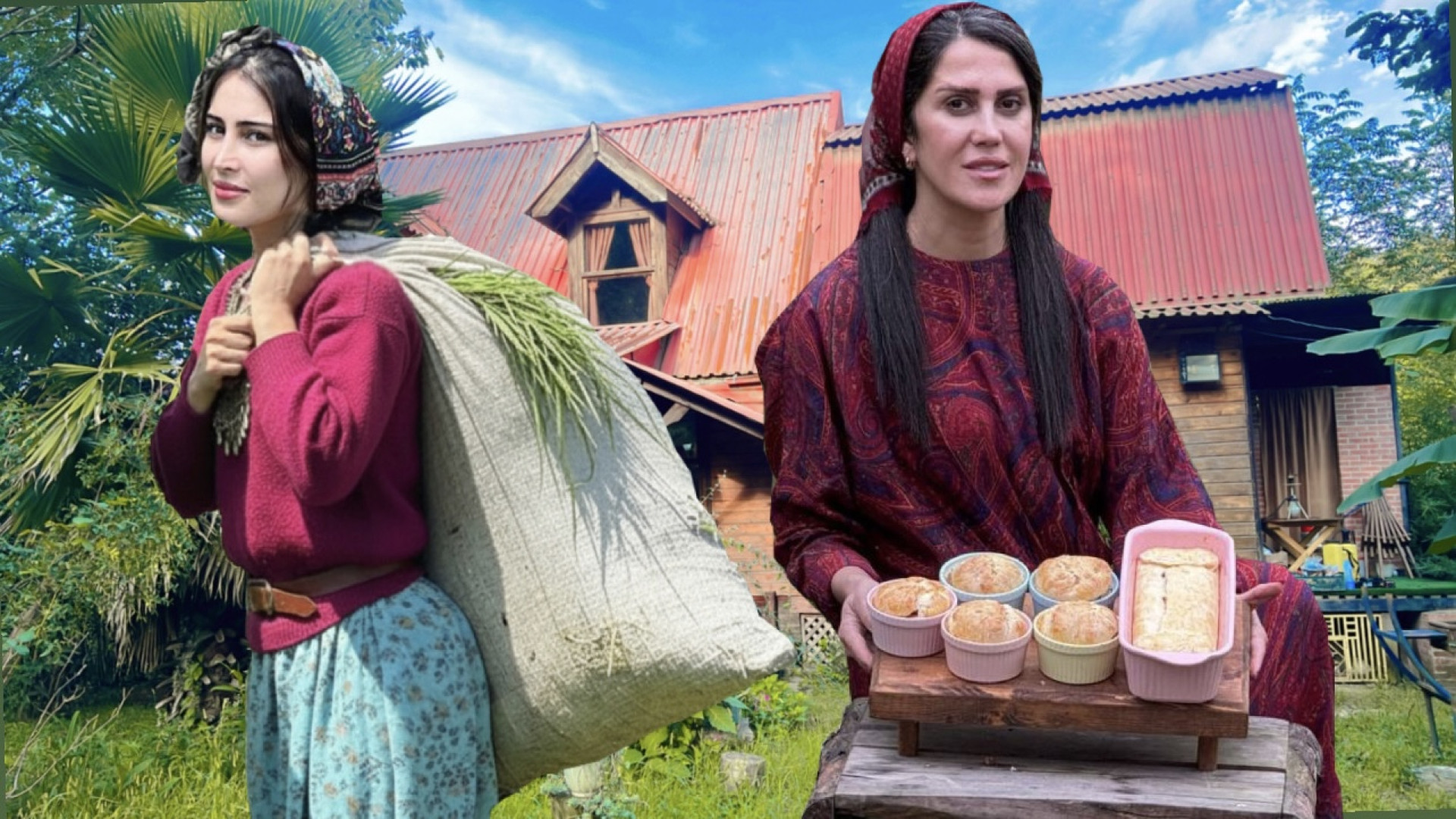 زندگی یک روز در روستا و پخت کی...