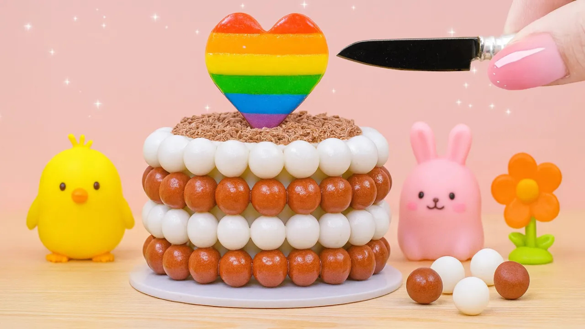 Perfect Mini Rainbow Chocolate Cake Cute Colorful Miniature Decorating Id