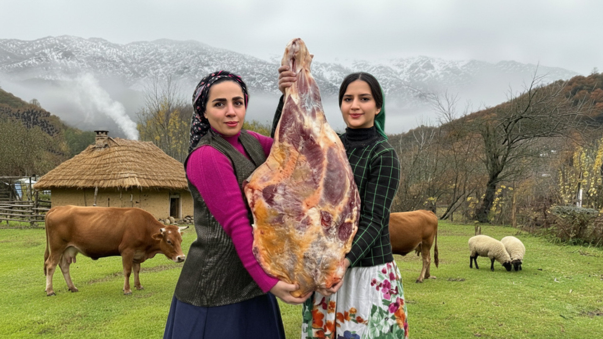 قصابی ران بزرگ و پخت خورشت