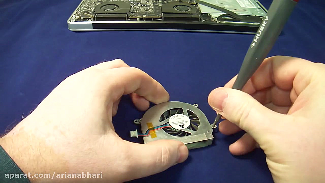 آموزش تعمیر فن cpu در لپ تاپ