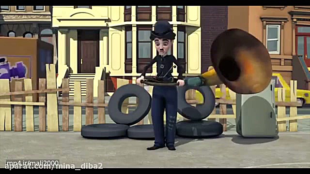 کارتون چارلی چاپلین ( مزاحمت )