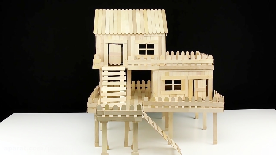 How to Make Modern Popsicle Sticks House - Building Popsicle Stick