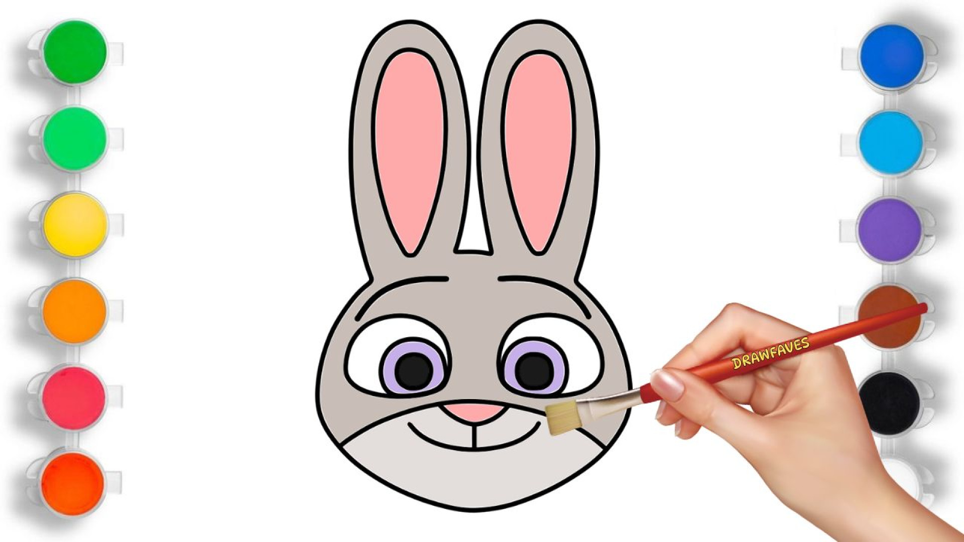 نقاشی ( جودی هاپس ) خرگوش کارت...