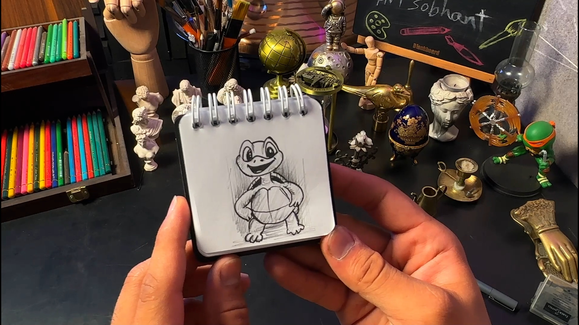 کشیدن نقاشی کودکان لاک پشت ، س...