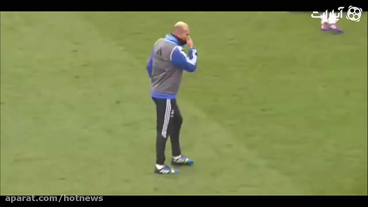 تمرین زیدان و کریستیانو رونالد...