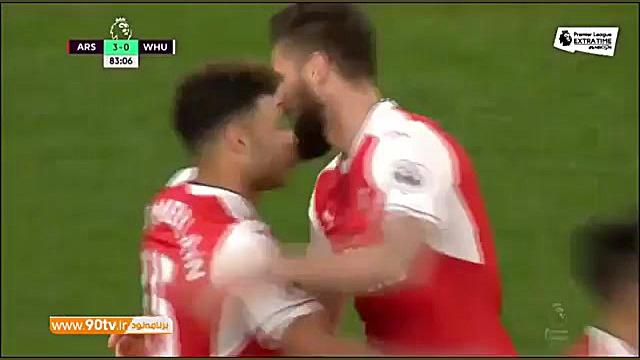 گلهای بازی: آرسنال 3 0 وستهام