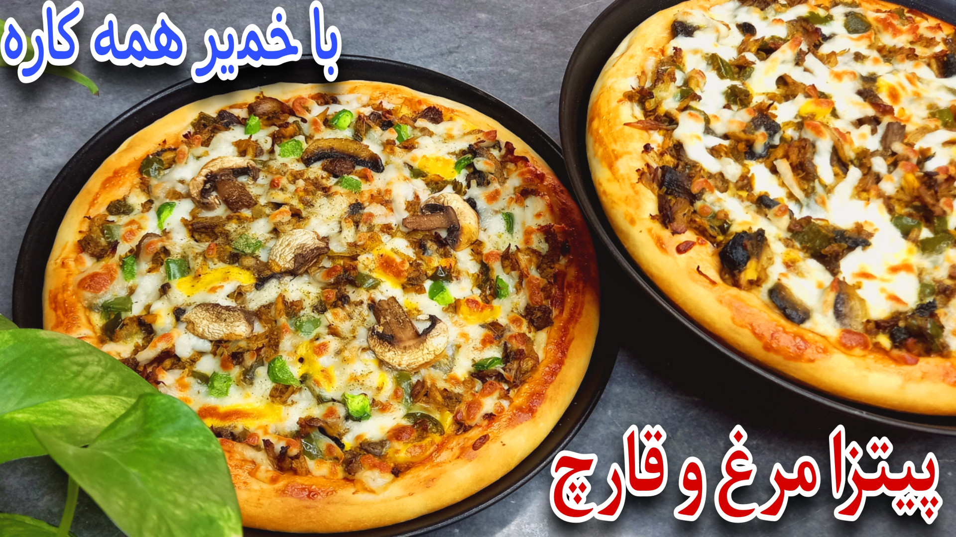 طرز تهیه پیتزا خانگی پیتزا مرغ...