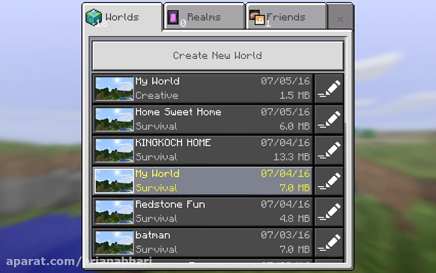 مپ mini game در ماینکرافت اندر...