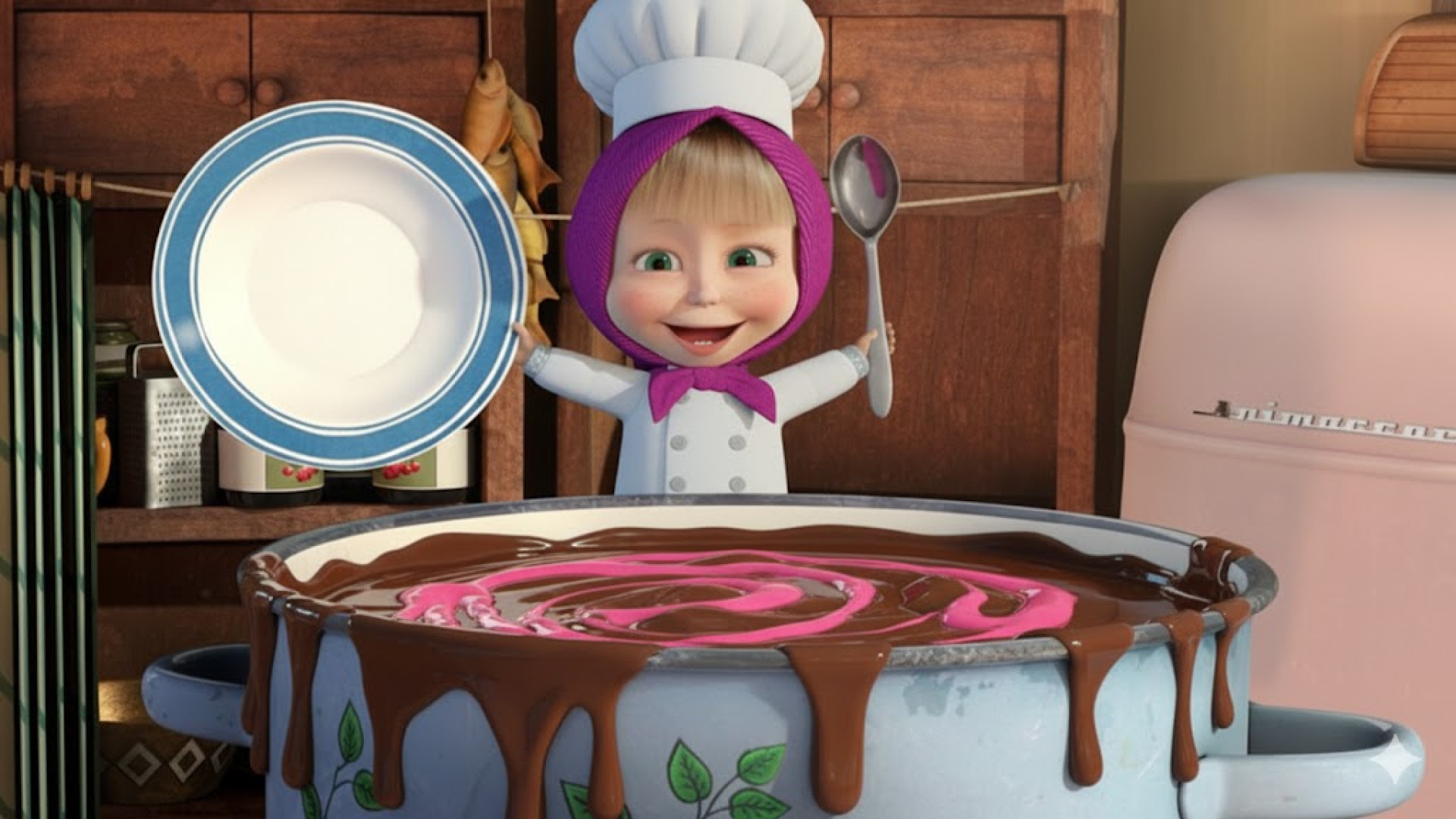 ماشا و آقاخرسه طولانی  کارتون...