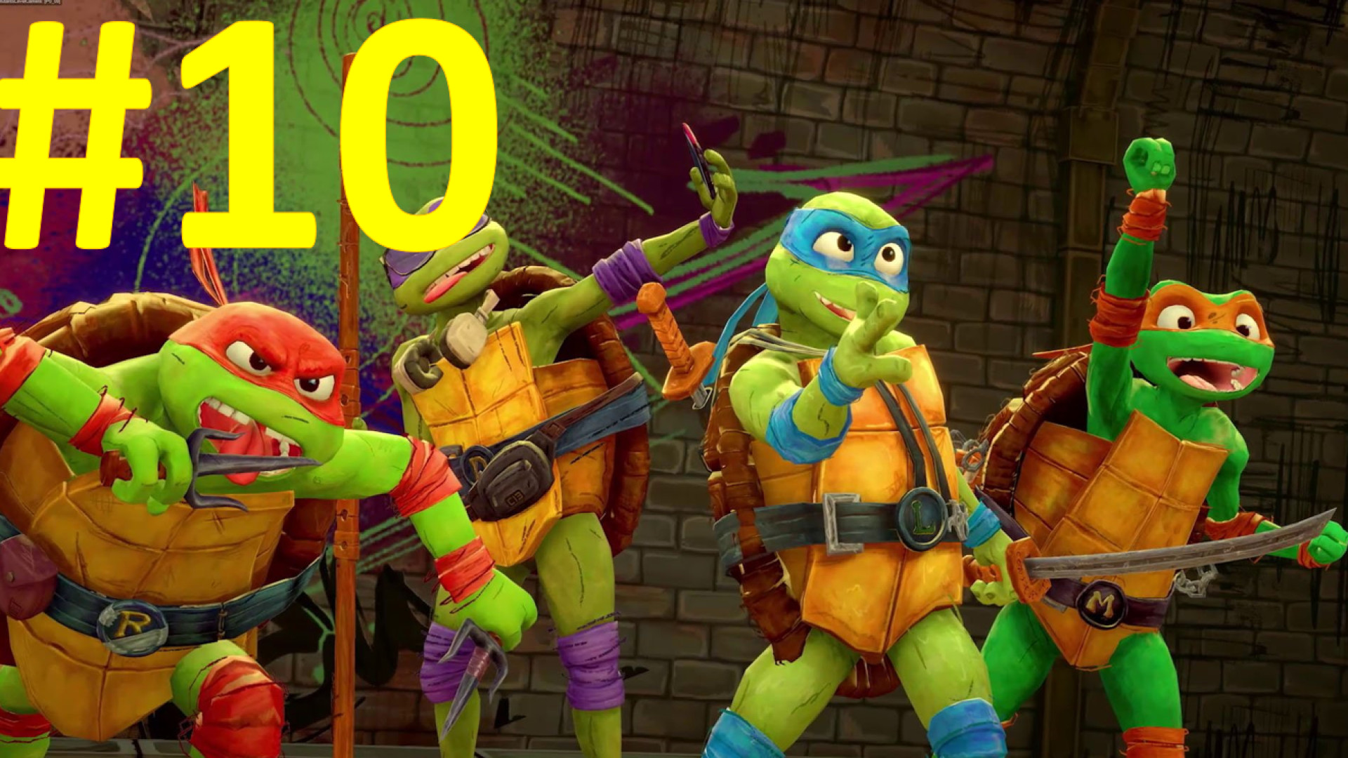 پارت 10 بازی لاکپشت های نینجا...