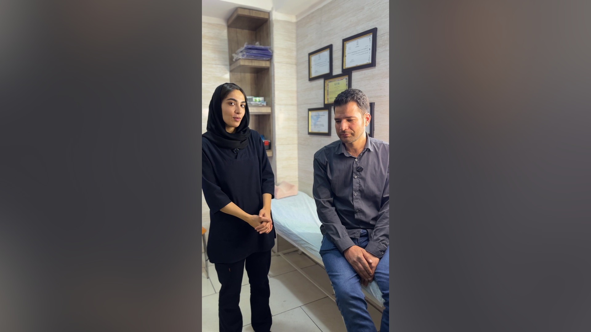 ویدیو رضایت بیمار کلینیک زخم نیلمهر