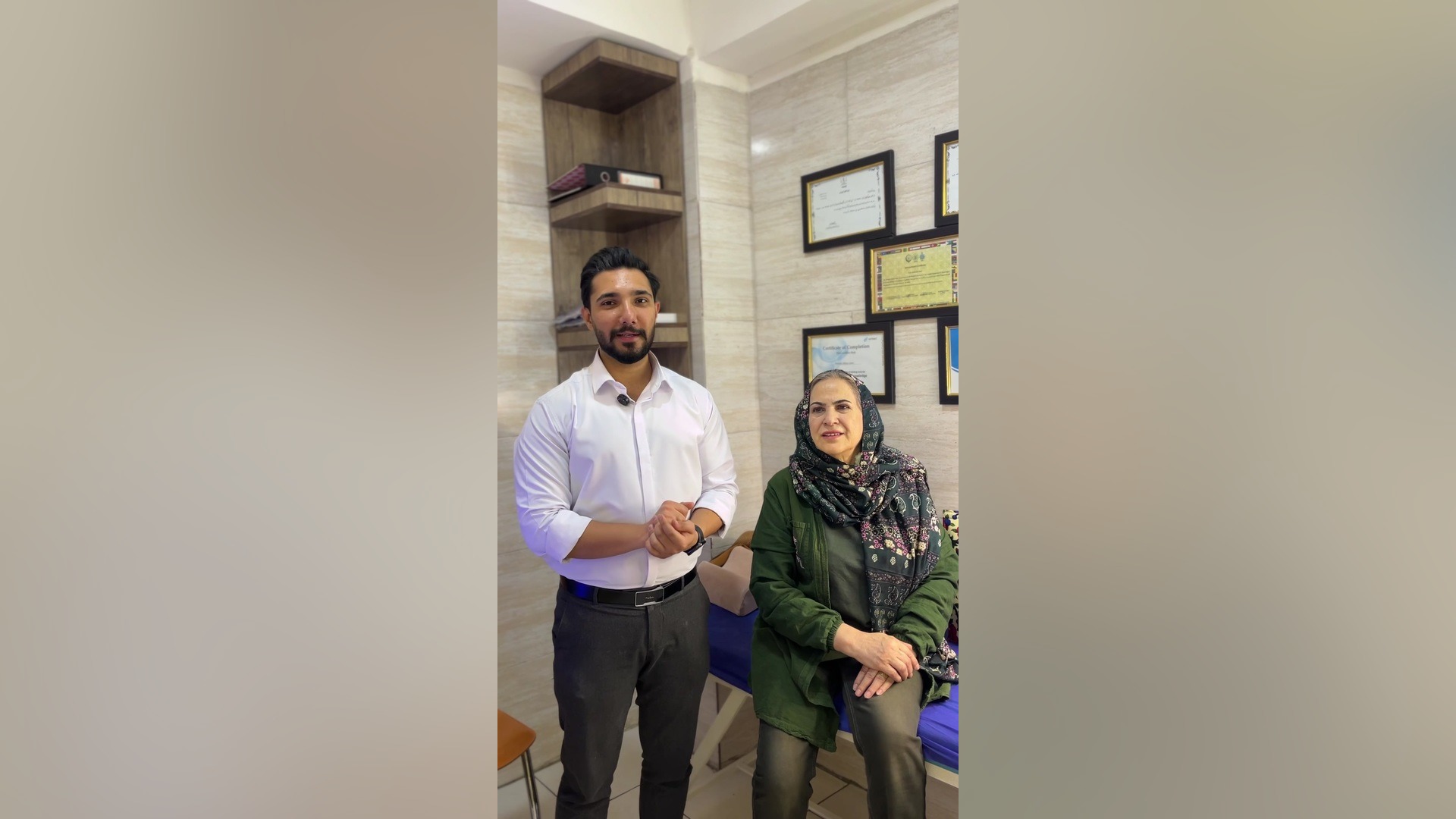 رضایت بیمار شماره ۲۲ — کلینیک زخم نیلمهر شعبه اندیشه