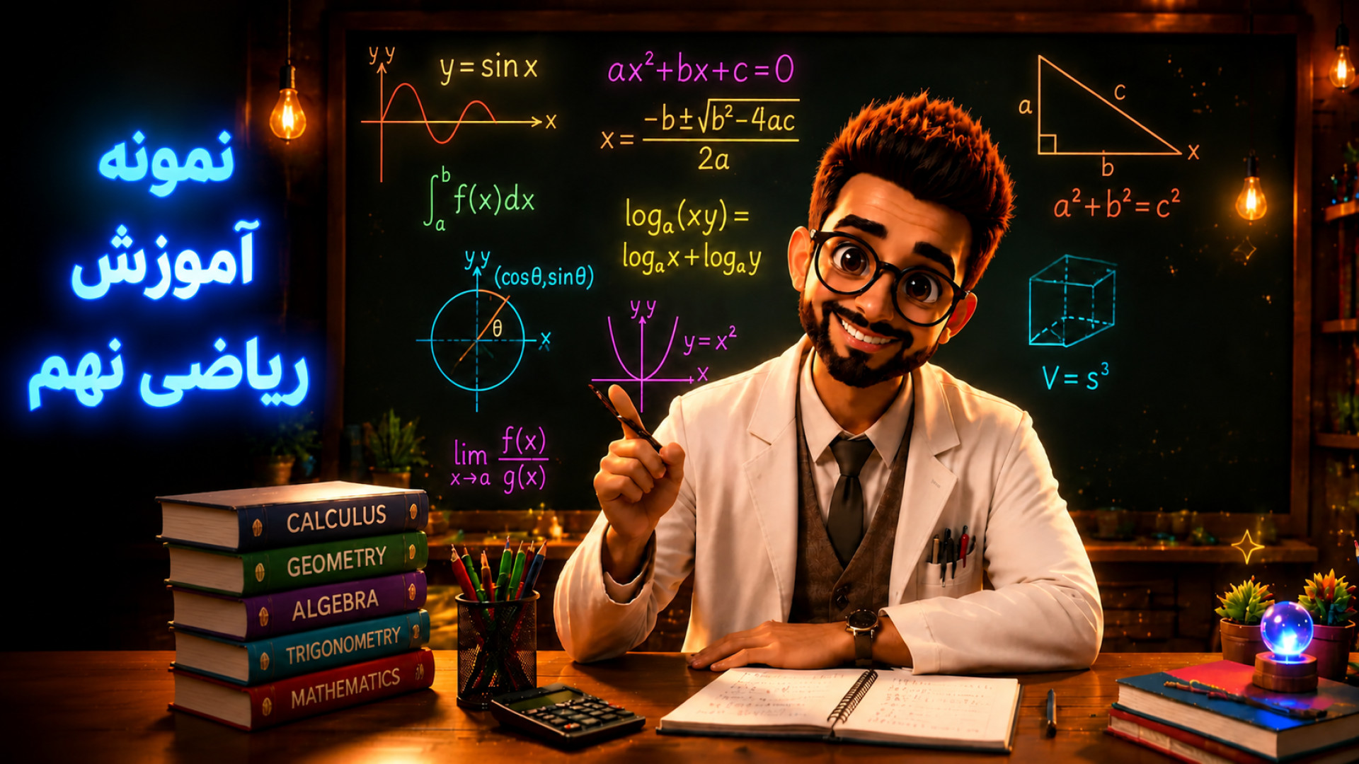 نمونه آموزش ریاضی نهم
