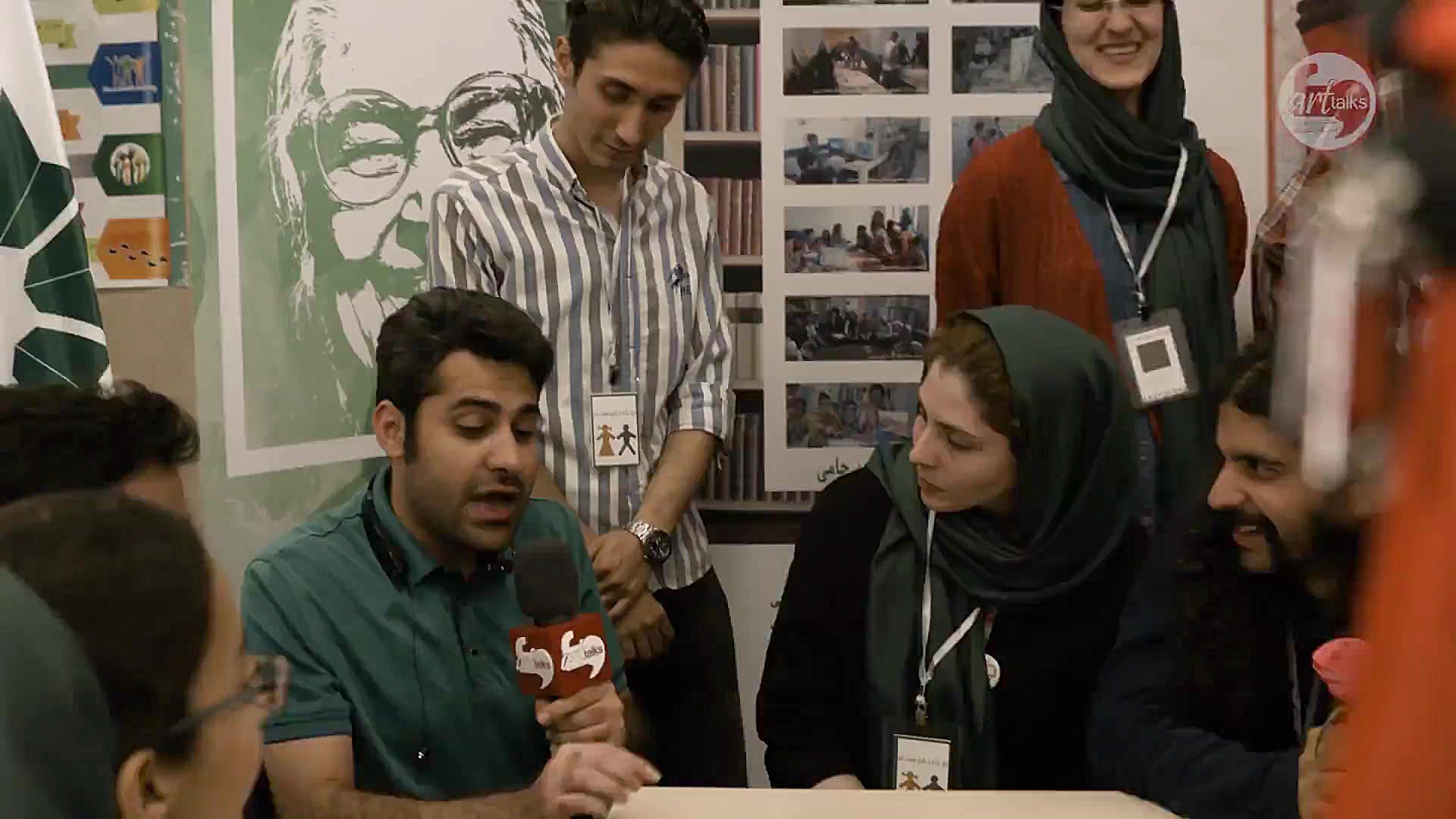 گفت وگوی آرت تاکس با غرفه انجم...