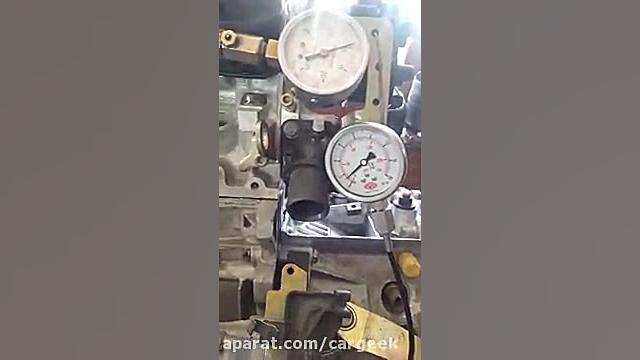 تست کمپرس موتور در وضعیت استار...