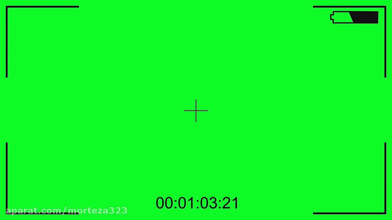 Video Camera recording  green...