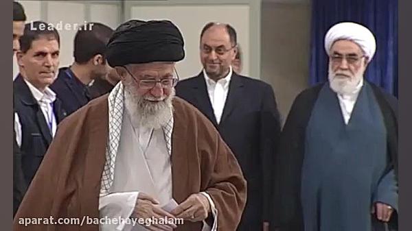 بیانات آیت الله خامنه ای هنگام...