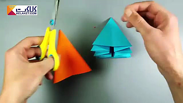 آموزش اوریگامی؛ چتر