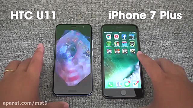 Speedtest  HTC U11 vs iPhone 7...