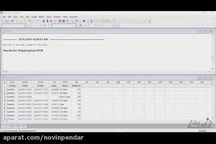 آموزش جامع Scatter Plot - Minitab
