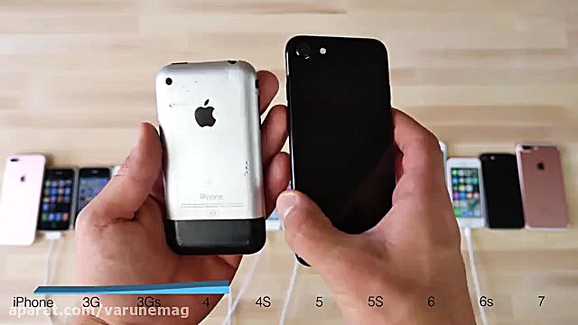 تست سرعت 15 مدل آیفون با یکدیگ...