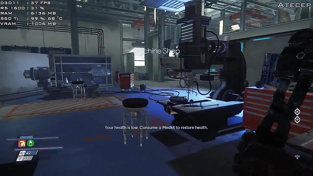 فریم ریت بازی Prey  GTX 560 Ti...