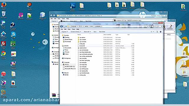 ‫اموزش نصب ورد پرس بر روی ویند...