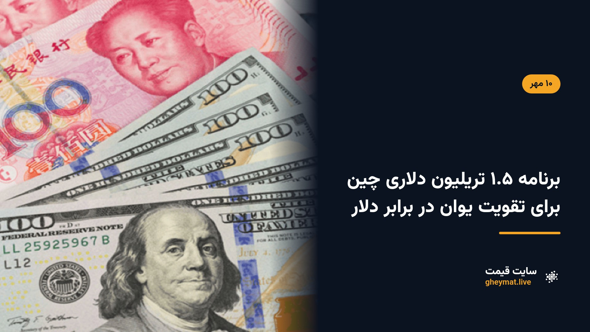 برنامه ۱.۵ تریلیون دلاری چین برای تقویت یوان در برابر دلار